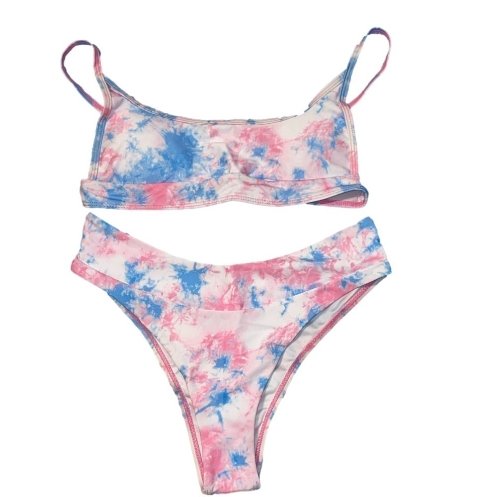 Kara & Kate Mix Blues Tie Dye PinksMillie Barbicore Bikini cheeky Hipster Size S